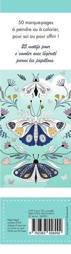 Marque-pages - Papillons scintillants. 50 marque-pages à peindre ou à colorier