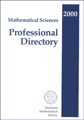  Collectif - Mathematical Sciences Professional Directory 2000.