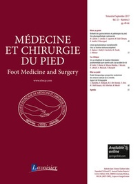 Médecine et chirurgie du pied - Volume 33 N° 3 - Septembre 2017.pdf