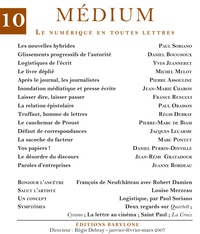 Collectif et Régis Debray - Médium n°10, janvier-mars 2007.