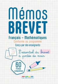 Mémos Brevet : 60 fiches de révision - Français - Mathématiques