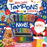Mes jolis tampons colorés - Noël (Capybara, Père Noël)