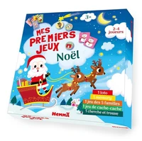 Mes premiers jeux - Noël - 1 loto, 1 memory, 1 jeu des 5 familles, 1 jeu de cache-cache, 1 cherche et trouve