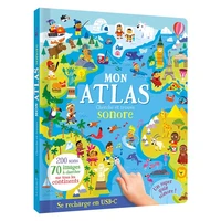 Mon cherche et trouve sonore 200 sons - Mon Atlas sonore - Se recharge en USB-C