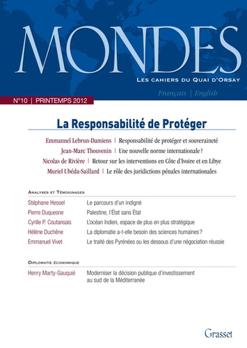 Mondes nº10 Les Cahiers du Quai d'Orsay