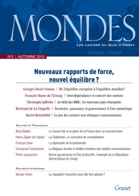  Collectif - Mondes nº5 - Les cahiers du Quai d'Orsay.