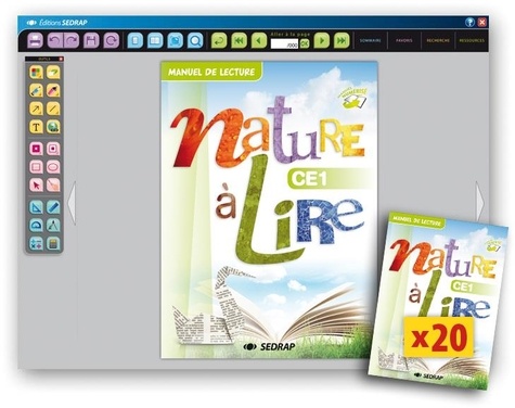  Collectif - Nature a lire ce1 - 20 manuels papier + version numerisee.