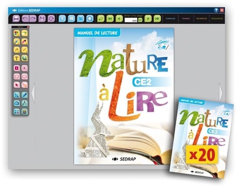  Collectif - Nature a lire ce2 - 20 manuels papier + version numerisee.