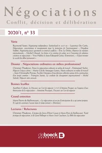 Négociations 2020/1 - 33 - Varia