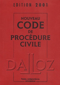  Collectif - Nouveau Code De Procedure Civile. 93eme Edition 2001, Avec Cd-Rom.