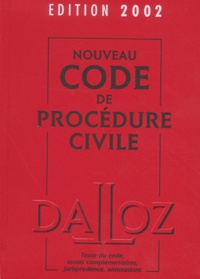  Collectif - Nouveau Code De Procedure Civile. 94eme Edition 2002, Avec Cd-Rom.