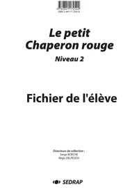 Petit chaperon rouge - fichier cp