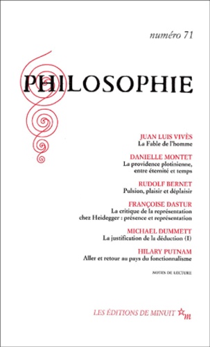  Collectif - Philosophie N° 71 Septembre 2001.