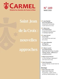 Revue Carmel n°189 Mars 2026
