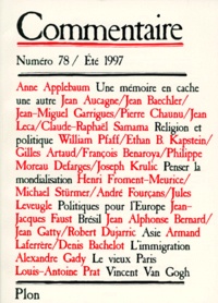  Collectif - REVUE COMMENTAIRE NUMERO 78 ETE 1997.