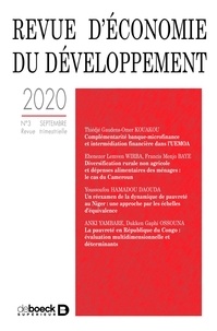 Collectif - Revue d'économie du développement 2020/3.