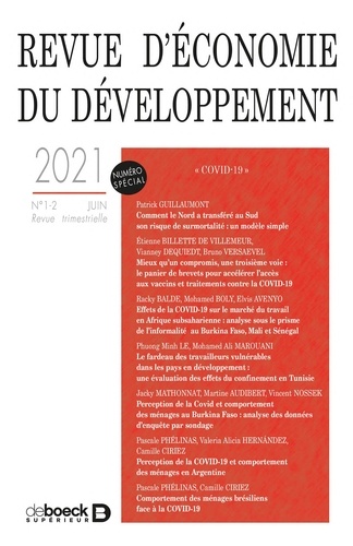 Revue d'économie du développement 2021/1-2