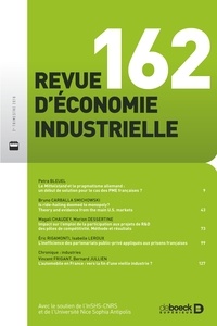  Collectif - Revue d'économie industrielle 2018/2 - 162 - Varia.