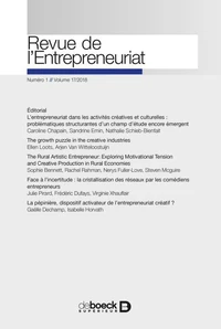 Revue de l'entrepreneuriat 2018/1