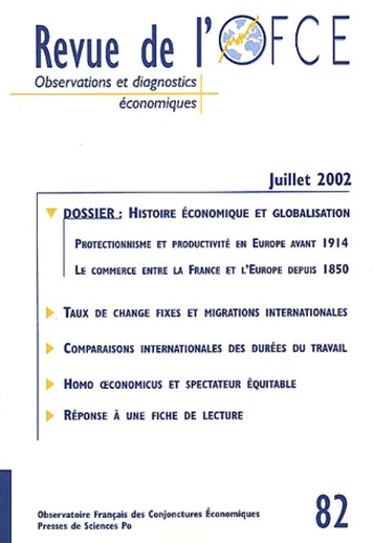  Collectif - Revue De L'Ofce N° 82 Juillet 2002.