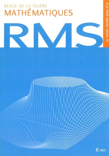 Revue de la filière mathématiques RMS 115-2