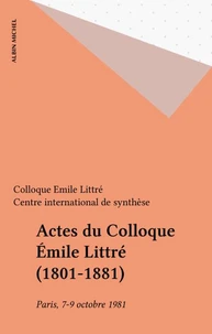 Revue De Synthese : Emile Littre