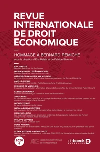Revue internationale de droit économique 2020/4 - Hommage à Bernard Remiche