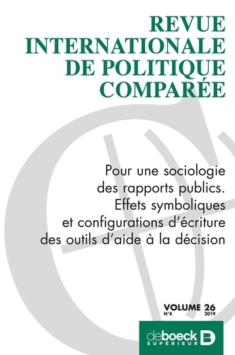 Revue internationale de politique comparée 2019/4
