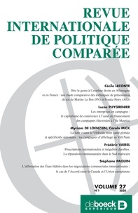  Collectif - Revue internationale de politique comparée 2020/1.