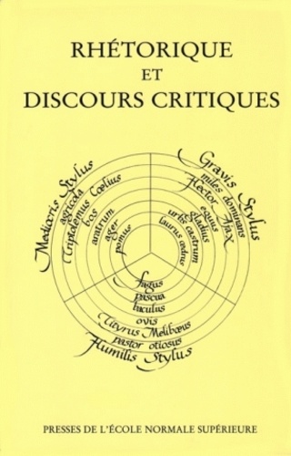  Collectif - Rhetorique Et Discours Critique. Echanges Entre Langue Et Metalangues.