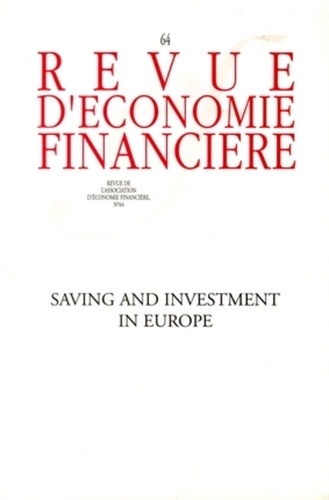  Collectif - Saving and investment in Europe - N° 64.