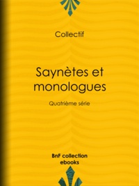  Collectif - Saynètes et monologues - Quatrième série.