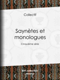  Collectif - Saynètes et monologues - Cinquième série.