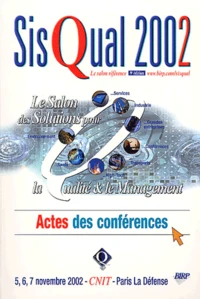 Sisqual 2002. Actes Des Conferences, 9eme Edition