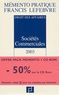  Collectif - Societes Commerciales 2003 Pack Livre + Cd-Rom.
