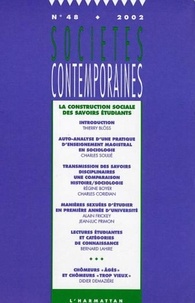 Collectif - Sociétés contemporaines N° 48/2002 : La construction sociale des savoirs étudiants.
