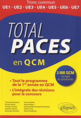 Total PACES en 3000 QCM. Tout le programme de la 1re année en QCM