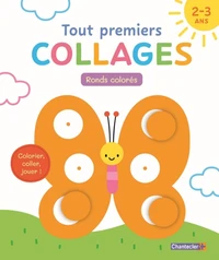 Tout premiers collages - Ronds colorés