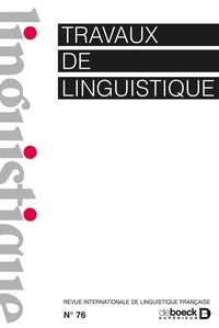  Collectif - Travaux de linguistique 2018/1 - 76 - Varia.
