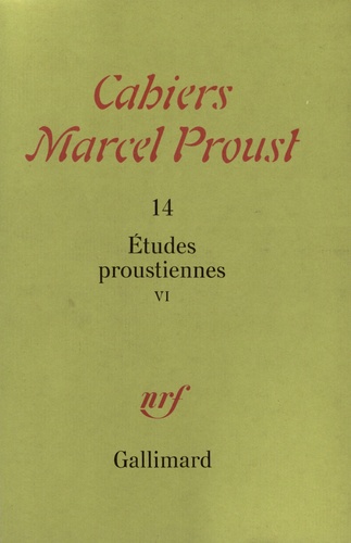  Collectifs - Études proustiennes Tome  6 - Études proustiennes.
