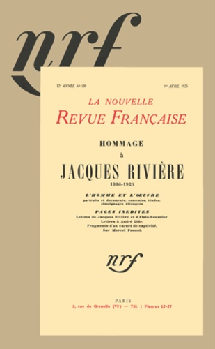  Collectifs - Hommage à Jacques Rivière.