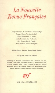  Collectifs - La Nouvelle Revue Française N°257, mai 1974 : Jacques Lemarchand.