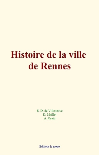  Collection - Histoire de la ville de Rennes.