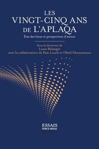 Les vingt-cinq ans de l'APLAQA: État des lieux et perspectives d'avenir
