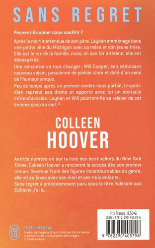 Sans Regret Colleen Hoover