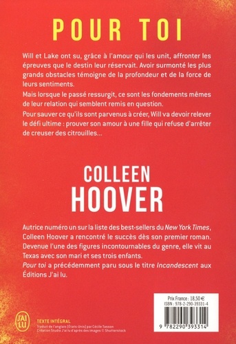 2, Pour toi - Colleen Hoover - Librairie La Grande Ourse