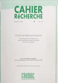 Étude de réseaux de mots