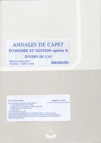 Annales de Capet, économie et gestion option B