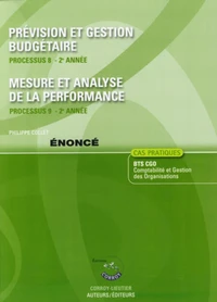 Prévision et gestion budgétaire ; Mesure et analyse de la performance Processus 8 et 9 du BTS CGO