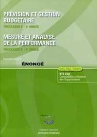 Prévision et gestion budgétaire. Processus 8 - 2e année - Enoncé.